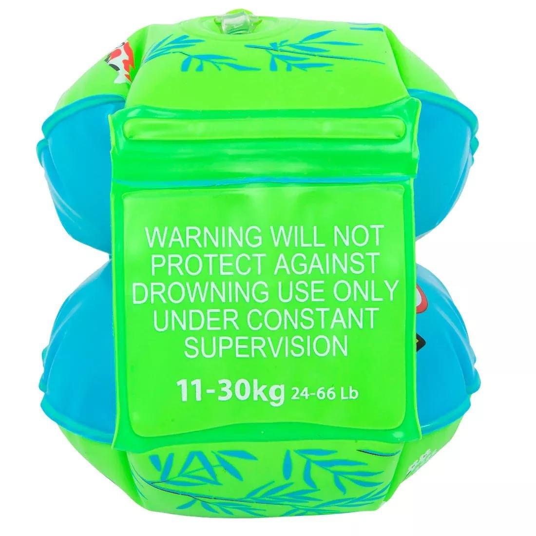 Kids Girls Swimming Armbands - Pandas Print - 11-30 Kg, Pink, No Color, large image number 7