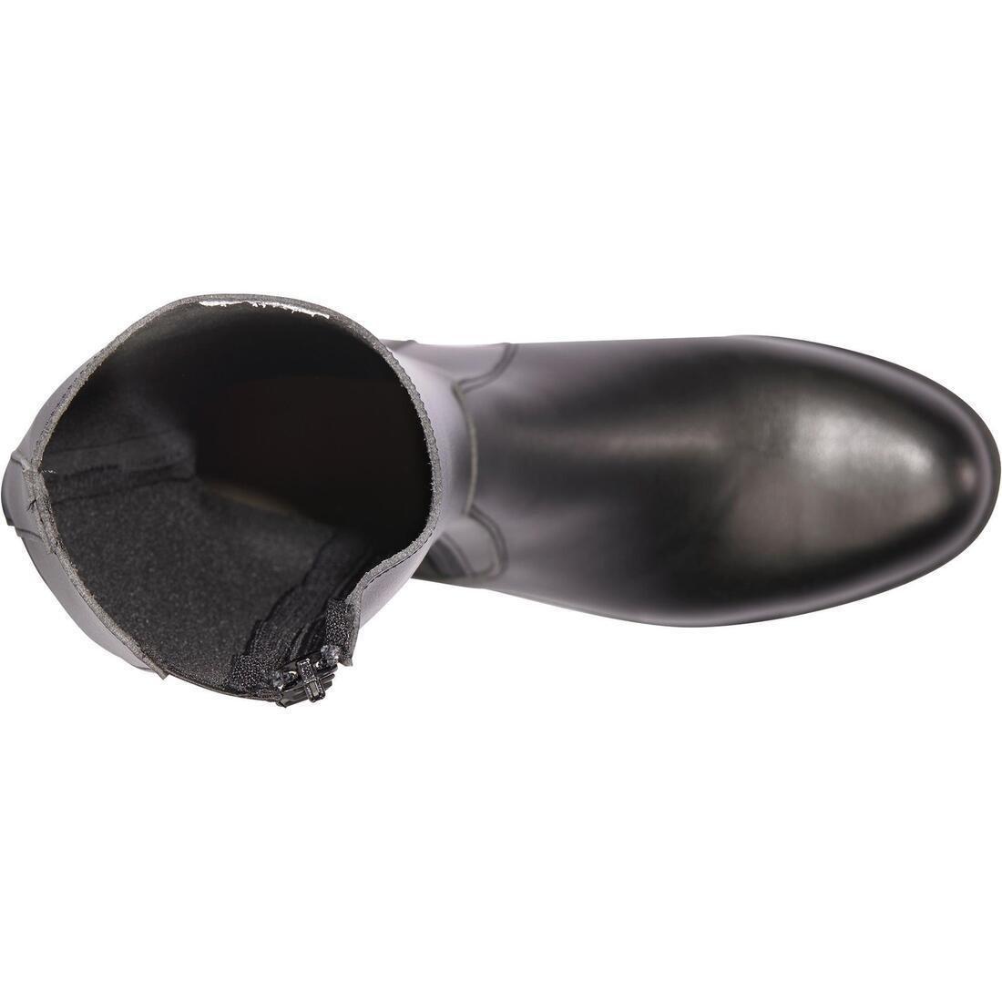 BLACK 500 Adult Synthetic Horse Riding Long Boots, , large image number 5