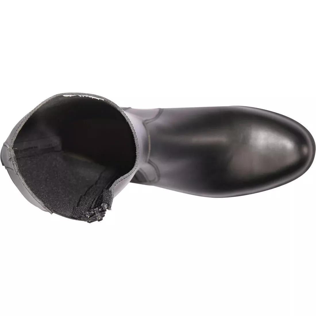 BLACK 500 Adult Synthetic Horse Riding Jodhpur Boots, No Color, large image number 5