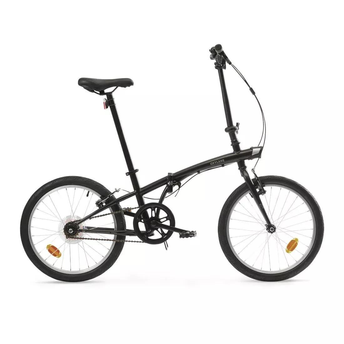 BTWIN - 20 Inch Folding Bike Btwin 100, Black