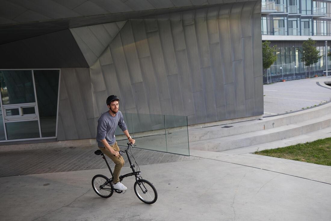 20 Inch Folding Bike Btwin 100, Black, No Color, large image number 13