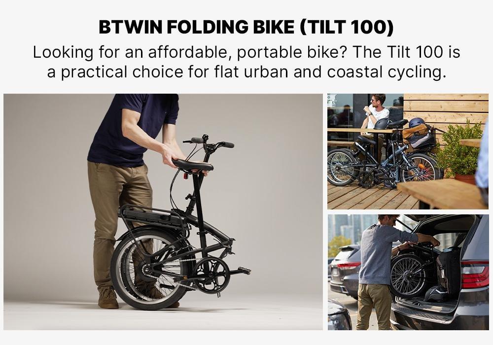 20 Inch Folding Bike Btwin 100, Black, , large image number 18