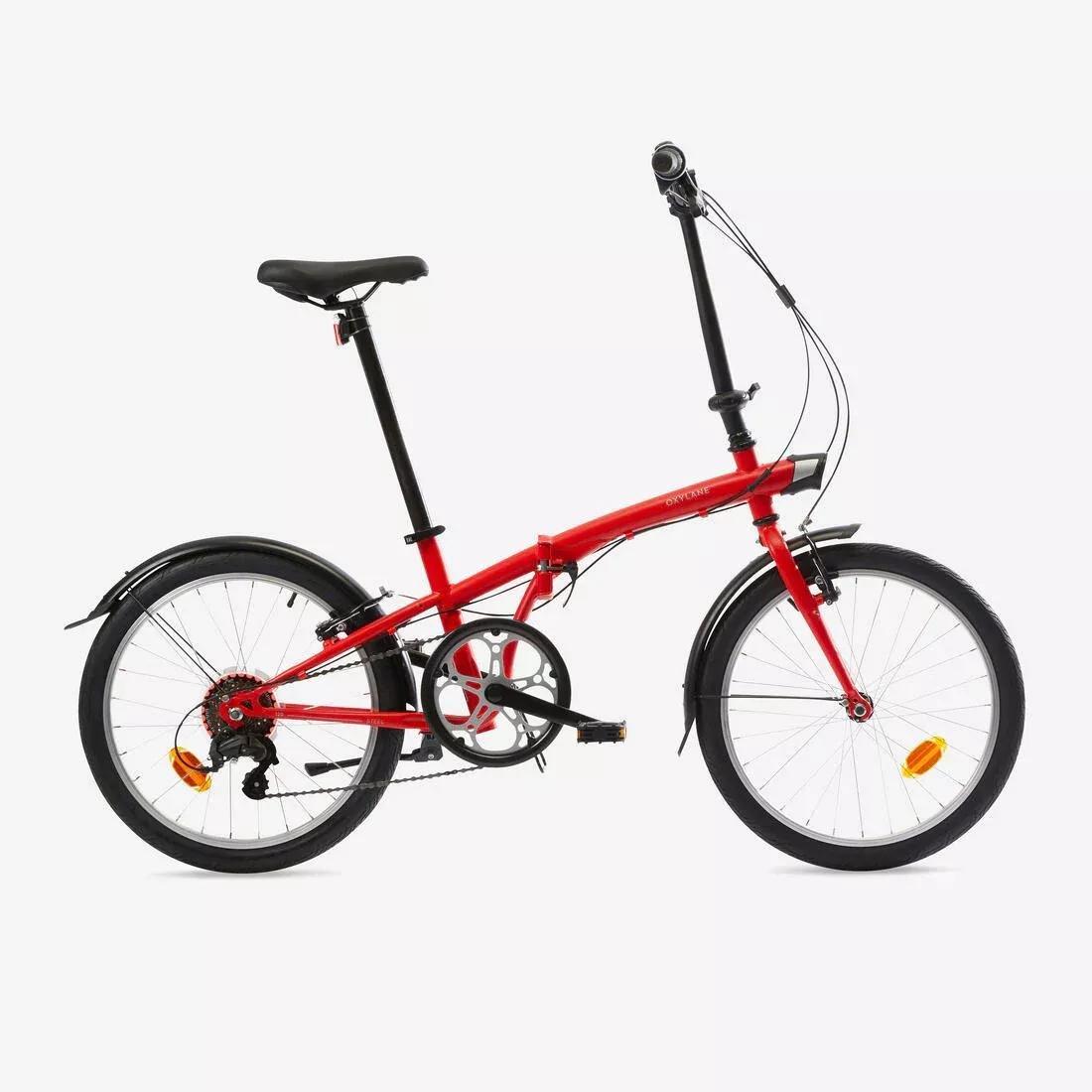 BRIGHT RED Tilt 120 folding bike - red, No Color, large image number 0