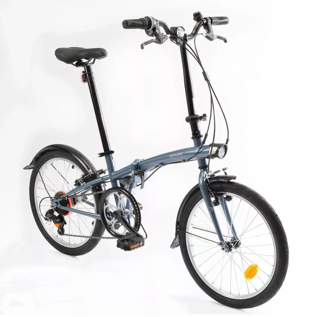 20 Inch Tilt120 Folding Bike, Grey Blue, No Color, large image number 1