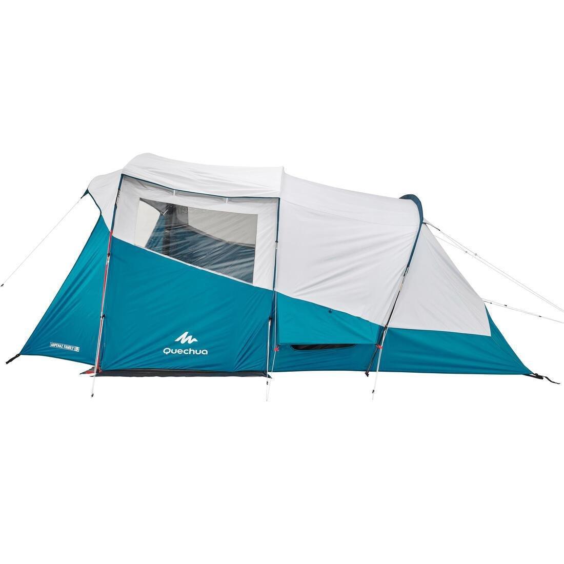 5 Man Blackout Tent With Poles - Arpenaz 5.2, No Color, large image number 3