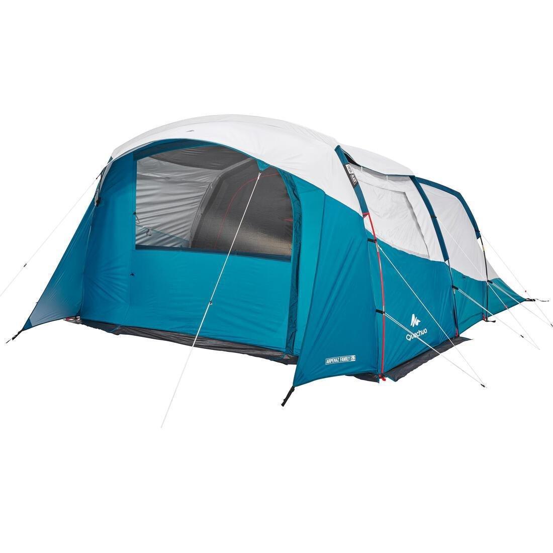 5 Man Blackout Tent With Poles - Arpenaz 5.2, No Color, large image number 12