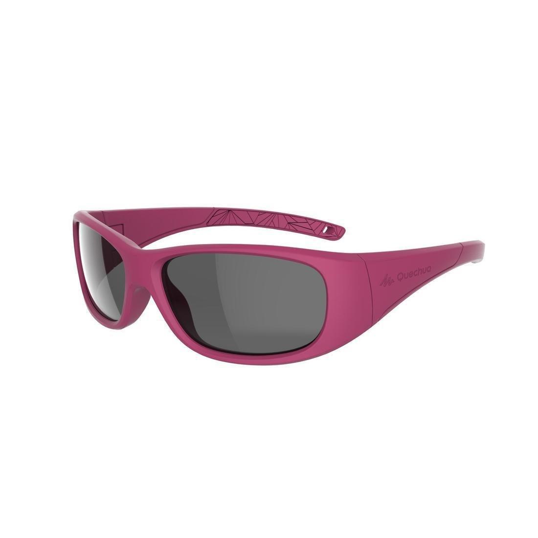 BENGAL PINK Kids Hiking Sunglasses Aged 6-10 MH T100 Category 3, No Color, large image number 3