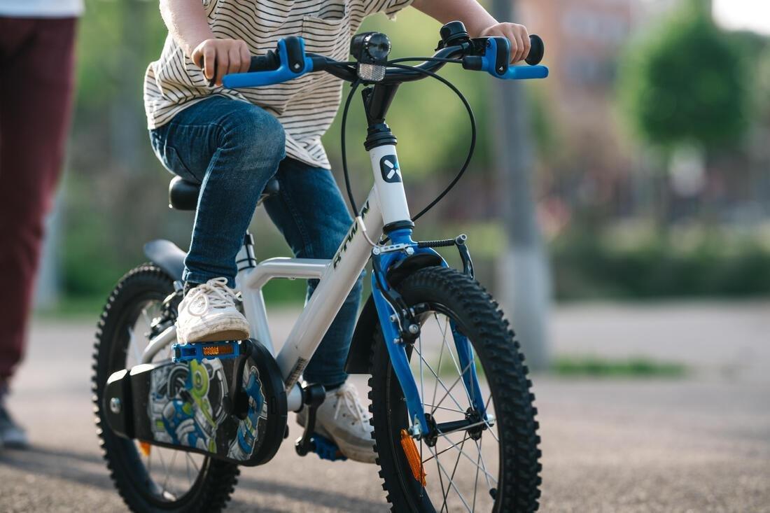 Kids 16 Inch Bike Astronaut 500 4-6 Years Old, White, No Color, large image number 6