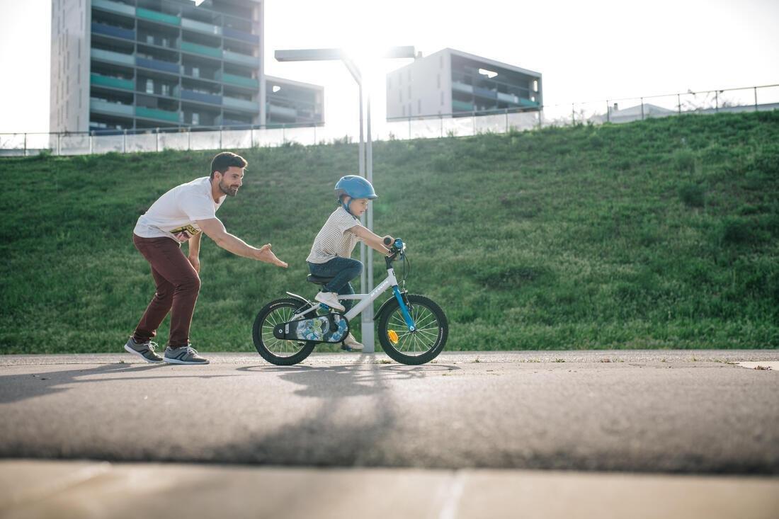Kids 16 Inch Bike Astronaut 500 4-6 Years Old, White, No Color, large image number 8