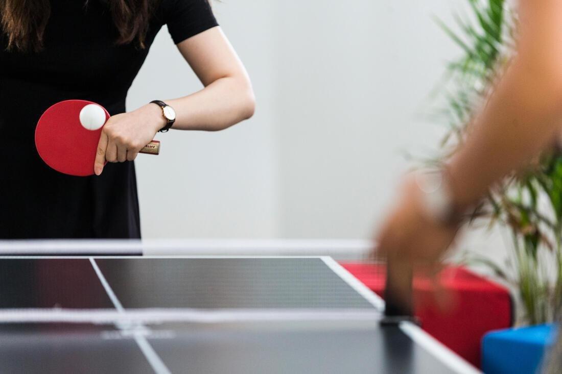 PONGORI - Small Indoor Table Tennis Set PPR 100 with 2 Bats and 3 Balls