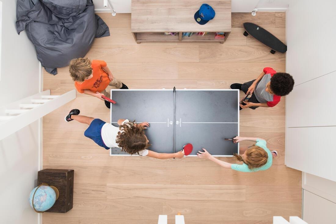 Small Indoor Table Tennis Set PPR 100 with 2 Bats and 3 Balls, No Color, large image number 10