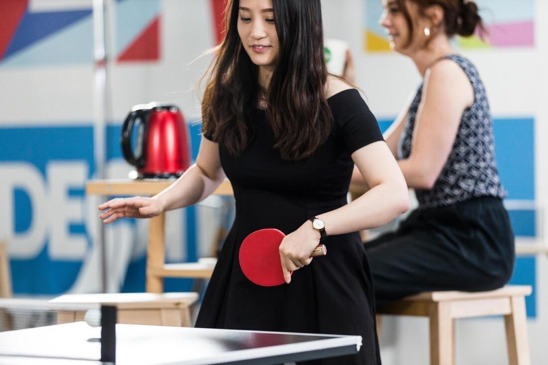 PONGORI - Small Indoor Table Tennis Set PPR 100 with 2 Bats and 3 Balls