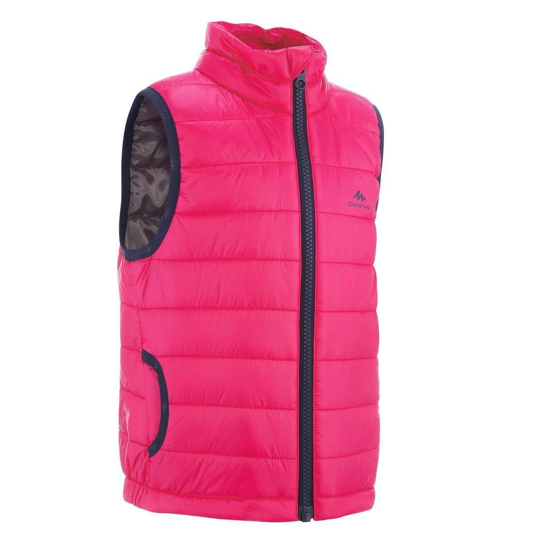 Kids Padded Gilet Mh New Sizing, Bright Pink, No Color, large image number 0