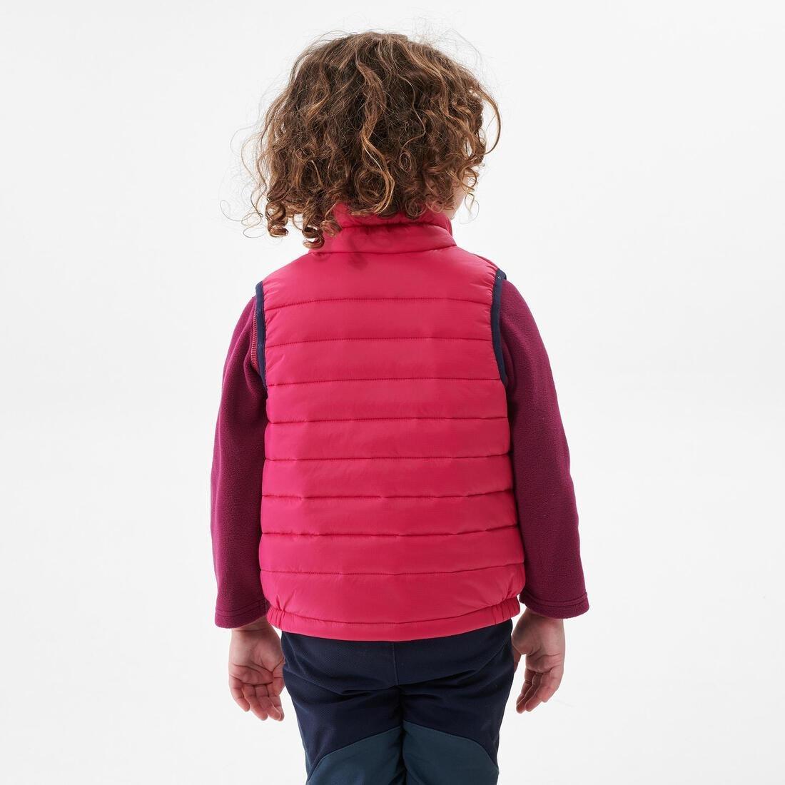 Kids Padded Gilet Mh New Sizing, Bright Pink, No Color, large image number 6