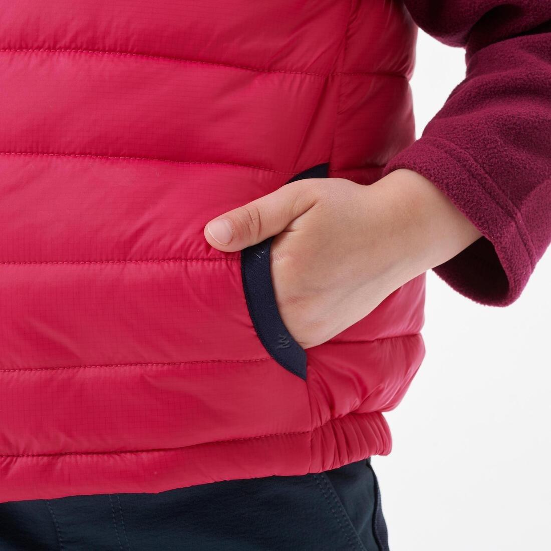 Kids Padded Gilet Mh New Sizing, Bright Pink, No Color, large image number 7