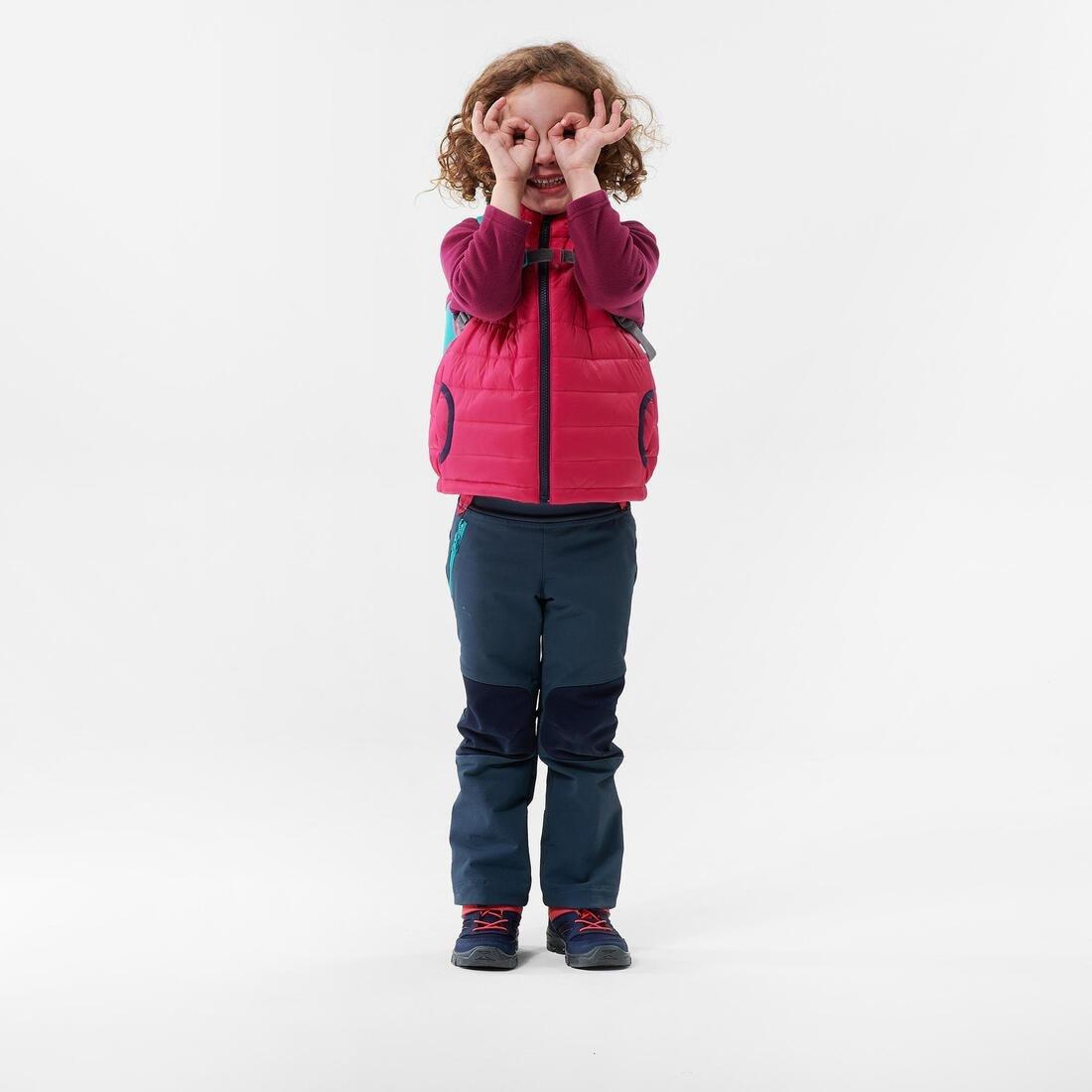 Kids Padded Gilet Mh New Sizing, Bright Pink, No Color, large image number 11
