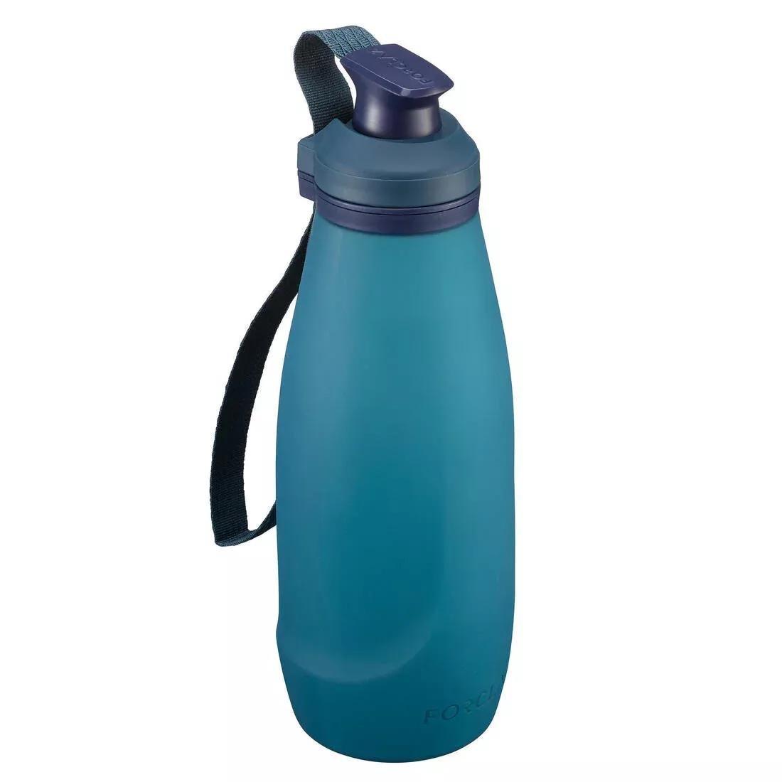 Soft and Compressible Water Bottle 1L, Blue, No Color, large image number 0