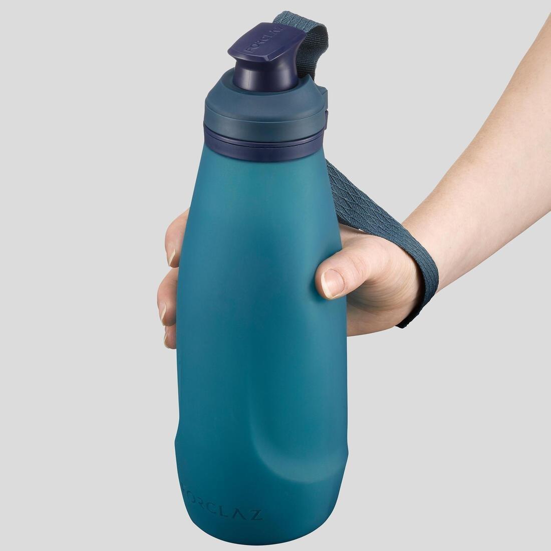 Soft and Compressible Water Bottle 1L, Blue, No Color, large image number 2