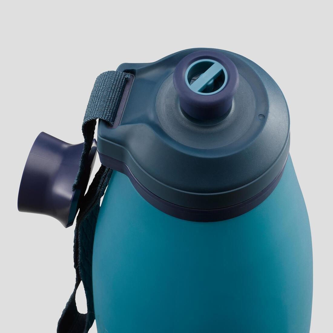 Soft and Compressible Water Bottle 1L, Blue, No Color, large image number 4