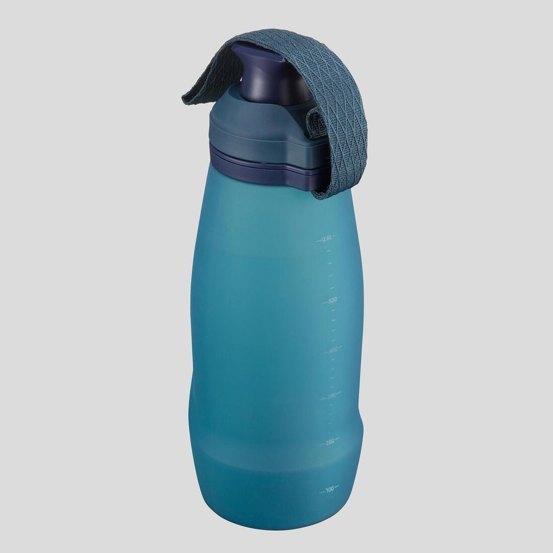 Soft and Compressible Trekking Water Bottle - Trek 500 Soft 0.6L, Blue, No Color, large image number 1