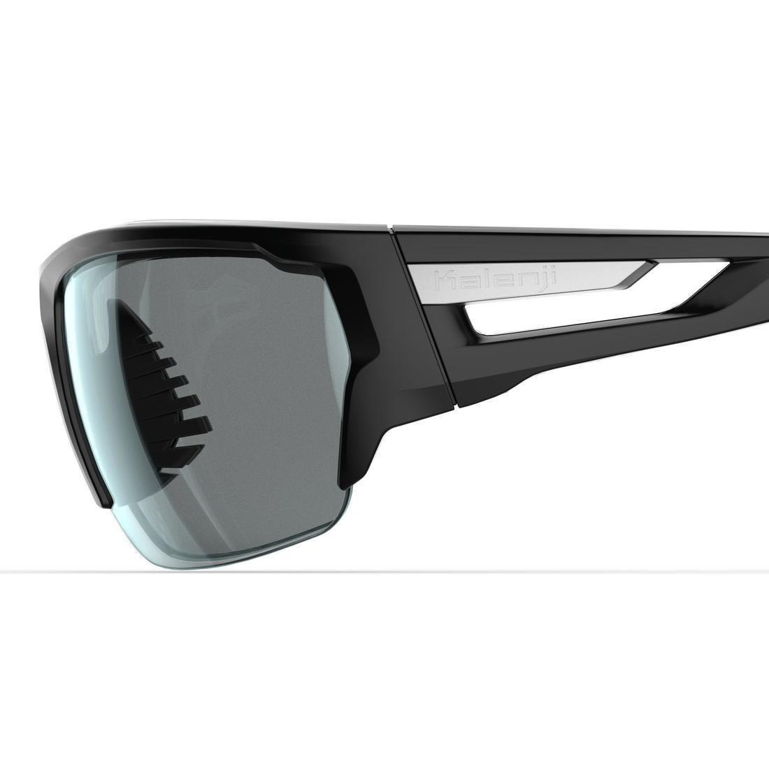 Men Runtrail Anti-Fog Running Glasses, Black, No Color, large image number 2