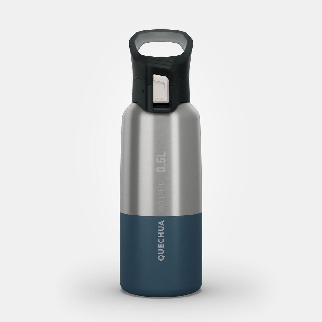 Isothermal Stainless Steel Hiking Flask Mh500, Dark Petrol Blue, No Color, large image number 12