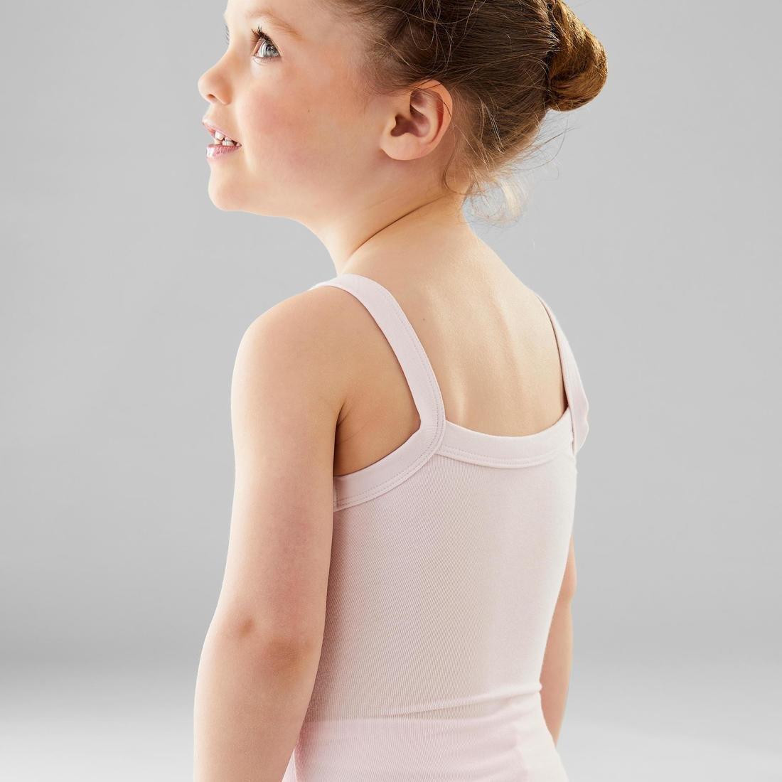 Kids Girls Ballet Camisole Leotard, Pink, No Color, large image number 4