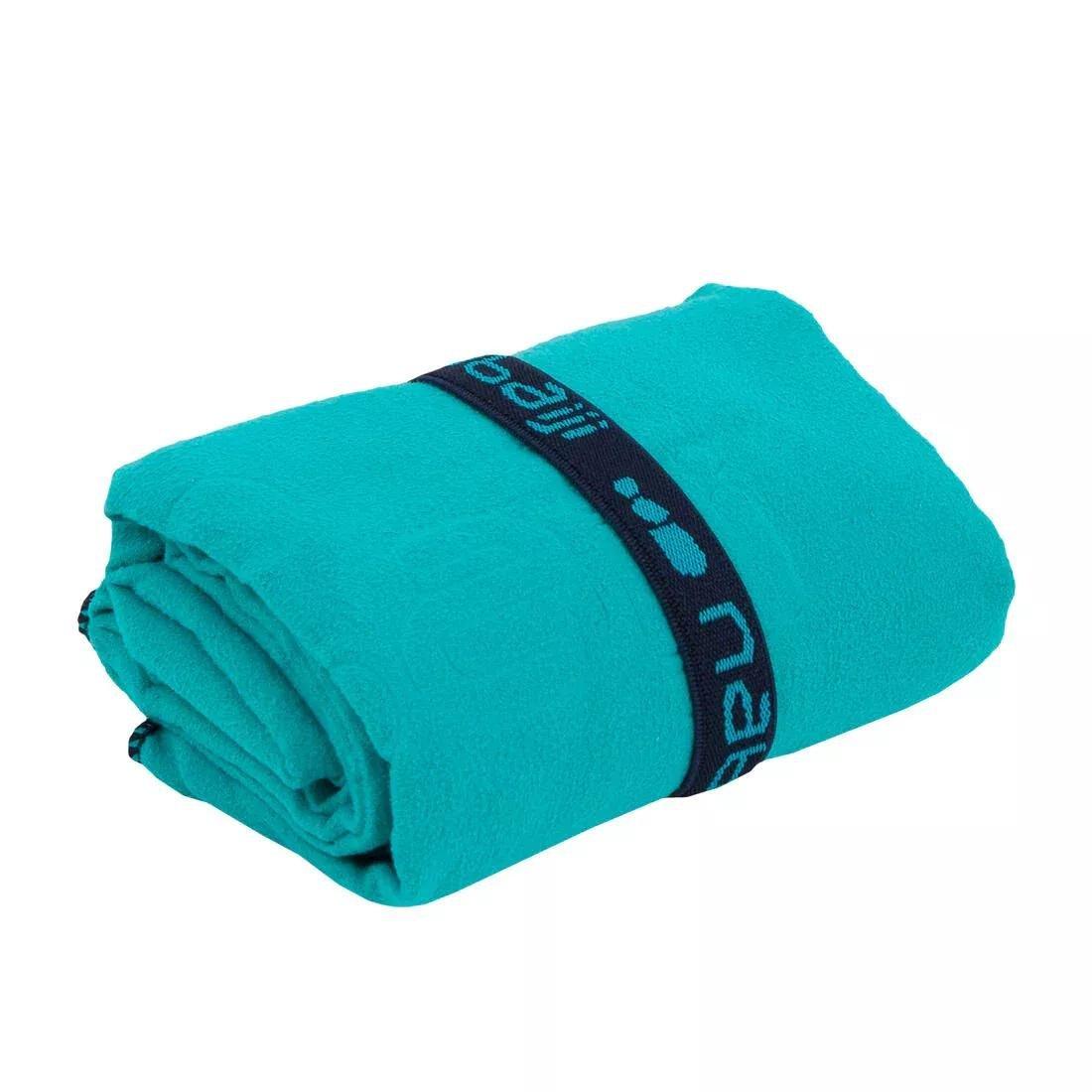 Swimming Microfibre Towel, Teal Green, No Color, large image number 9
