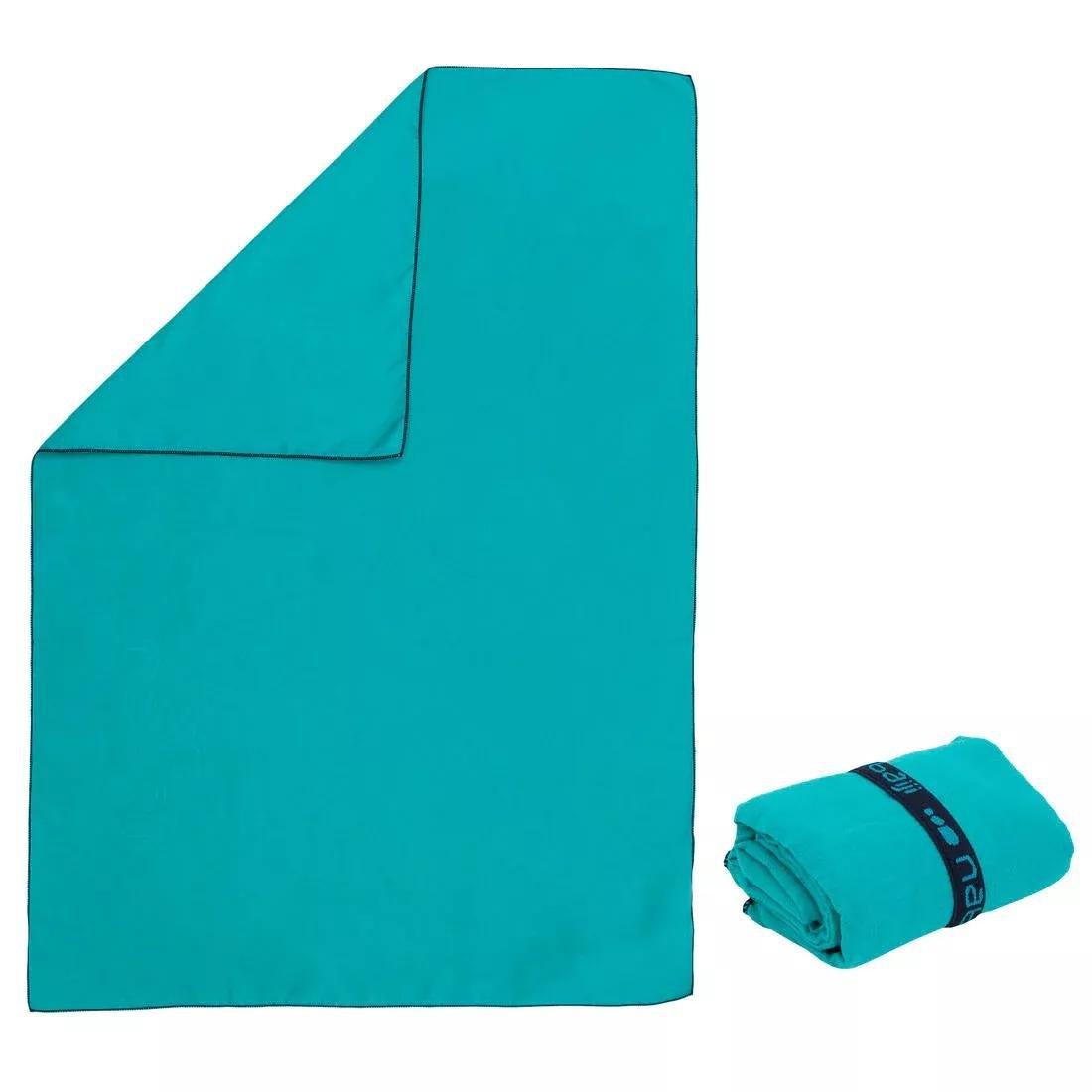 Swimming Microfibre Towel, Teal Green, No Color, large image number 11