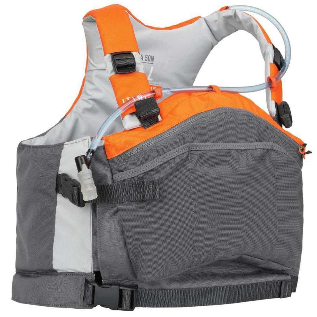50N Buoyancy Vest Pockets For Canoeing And Kayaking, Mandarine, No Color, medium