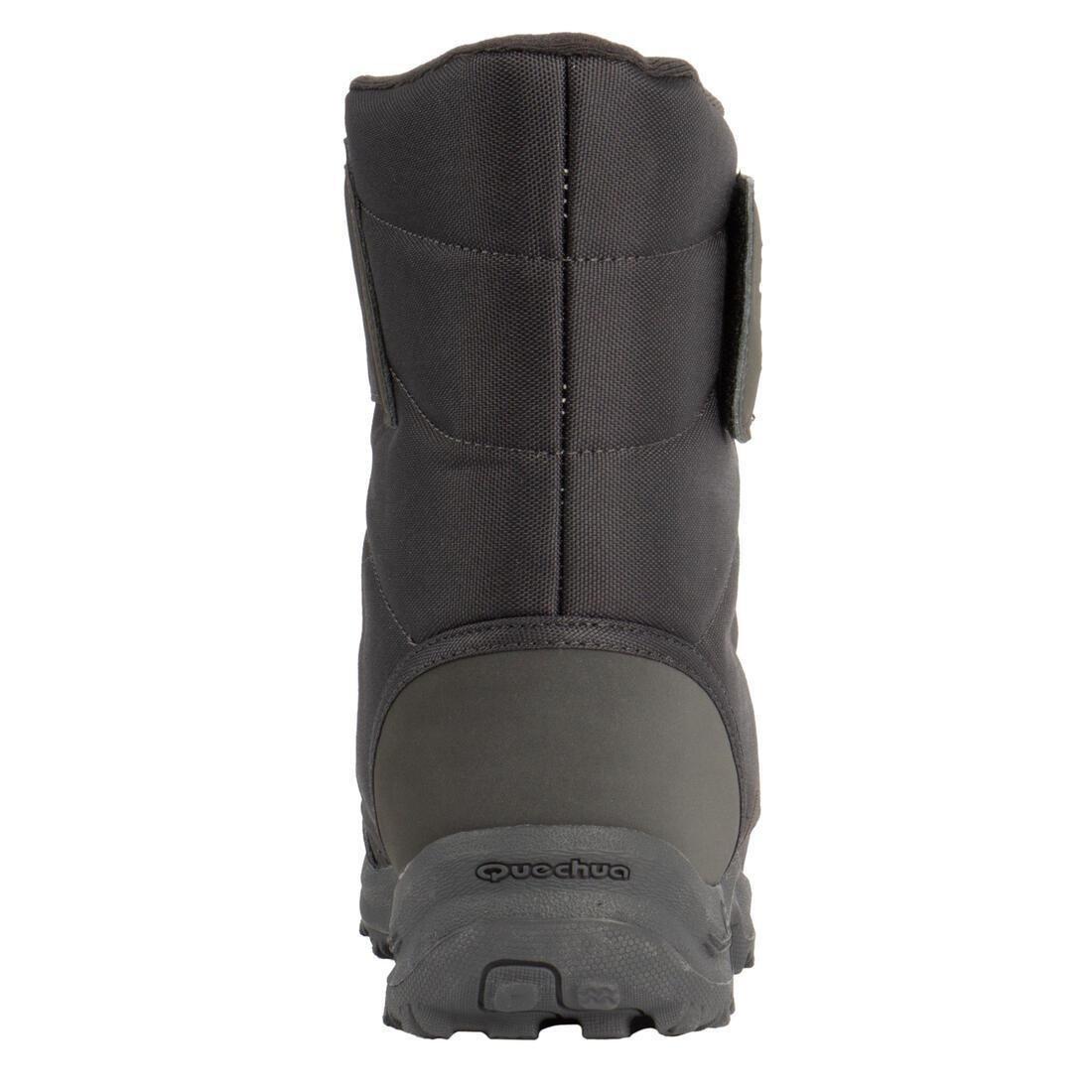 Men Warm And Waterproof Snow Hiking Boots - NH100 Riptab, Black, No Color, large image number 1