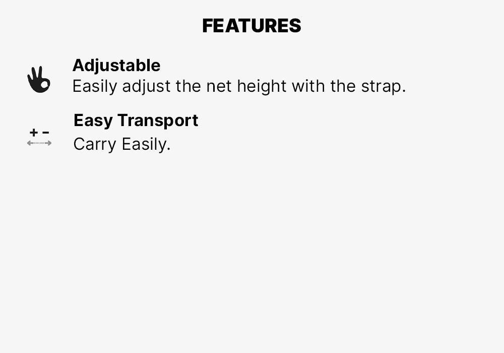 Speed 5 Metre Fold-Down Height Adjustable Tennis Net, No Color, large image number 14