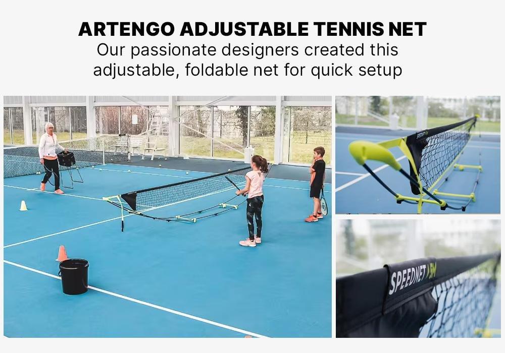 Speed 5 Metre Fold-Down Height Adjustable Tennis Net, No Color, large image number 15