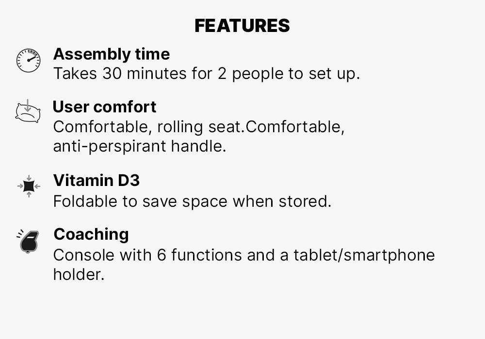 Rowing Machine Essential - 120, No Color, medium