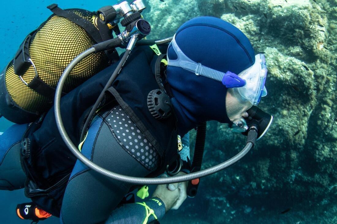 SCD Neoprene Diving Hood, Deep Navy, , large image number 4