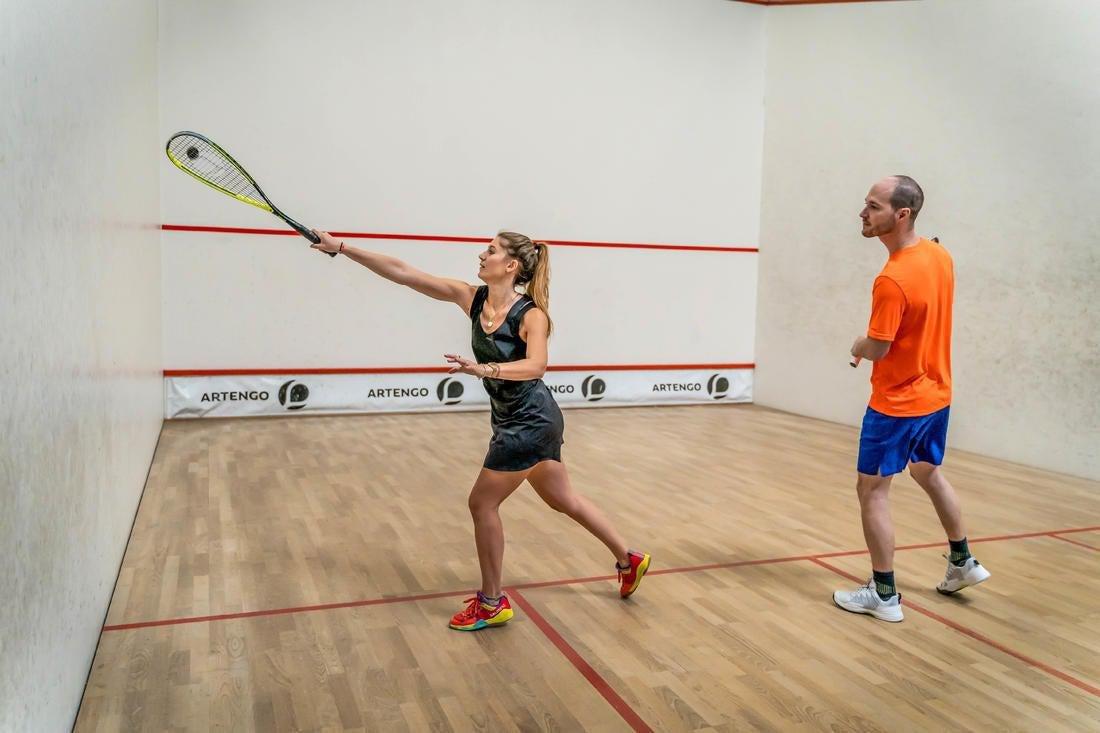SR 960 Power Squash Racket, Yellow, No Color, large image number 11