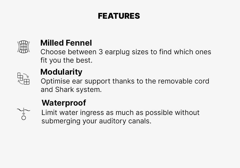 Set Of Swimming Earplugs Silicone Cone Shape, Fluo Green, No Color, large image number 6