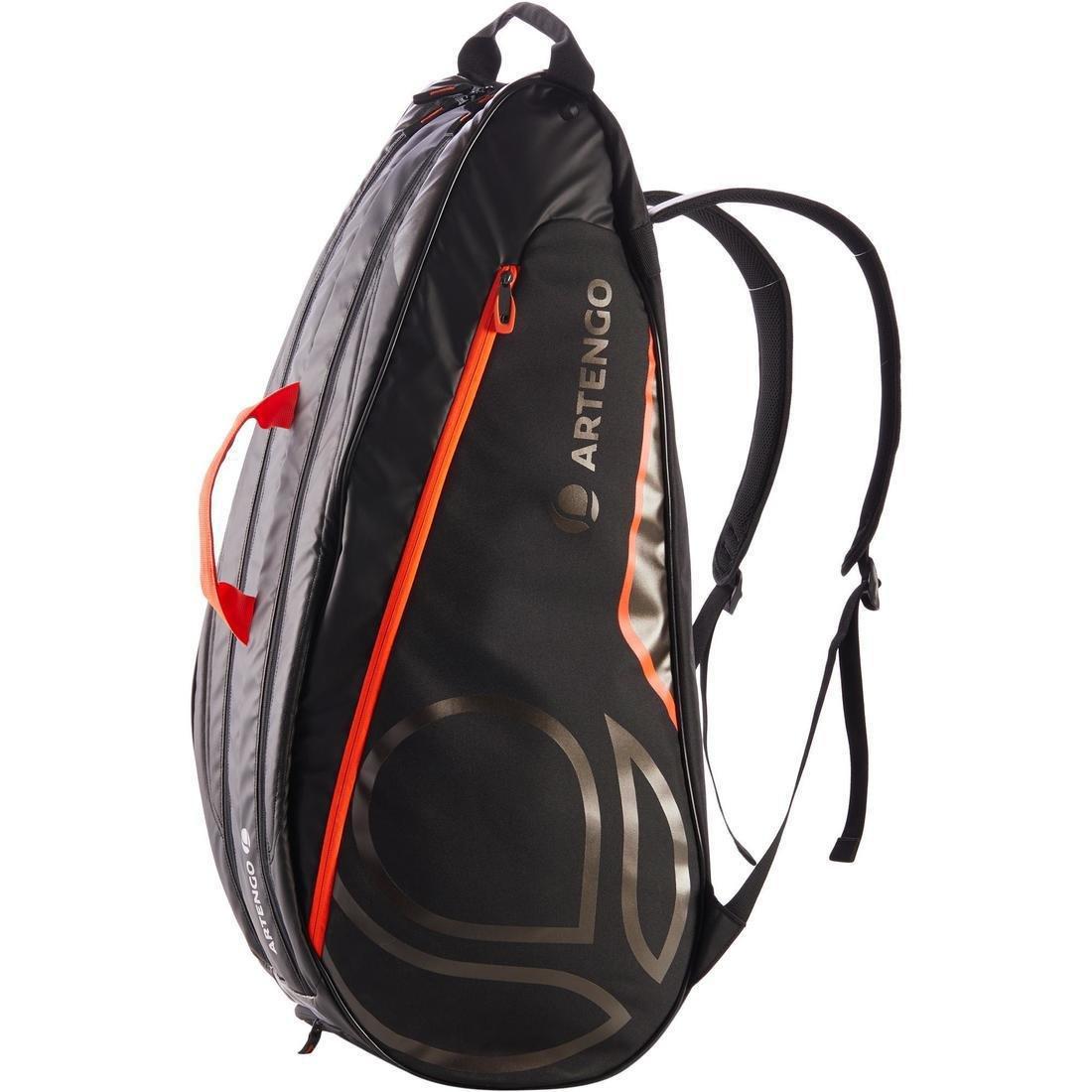Tennis Bag, Black/Orange, No Color, large image number 2