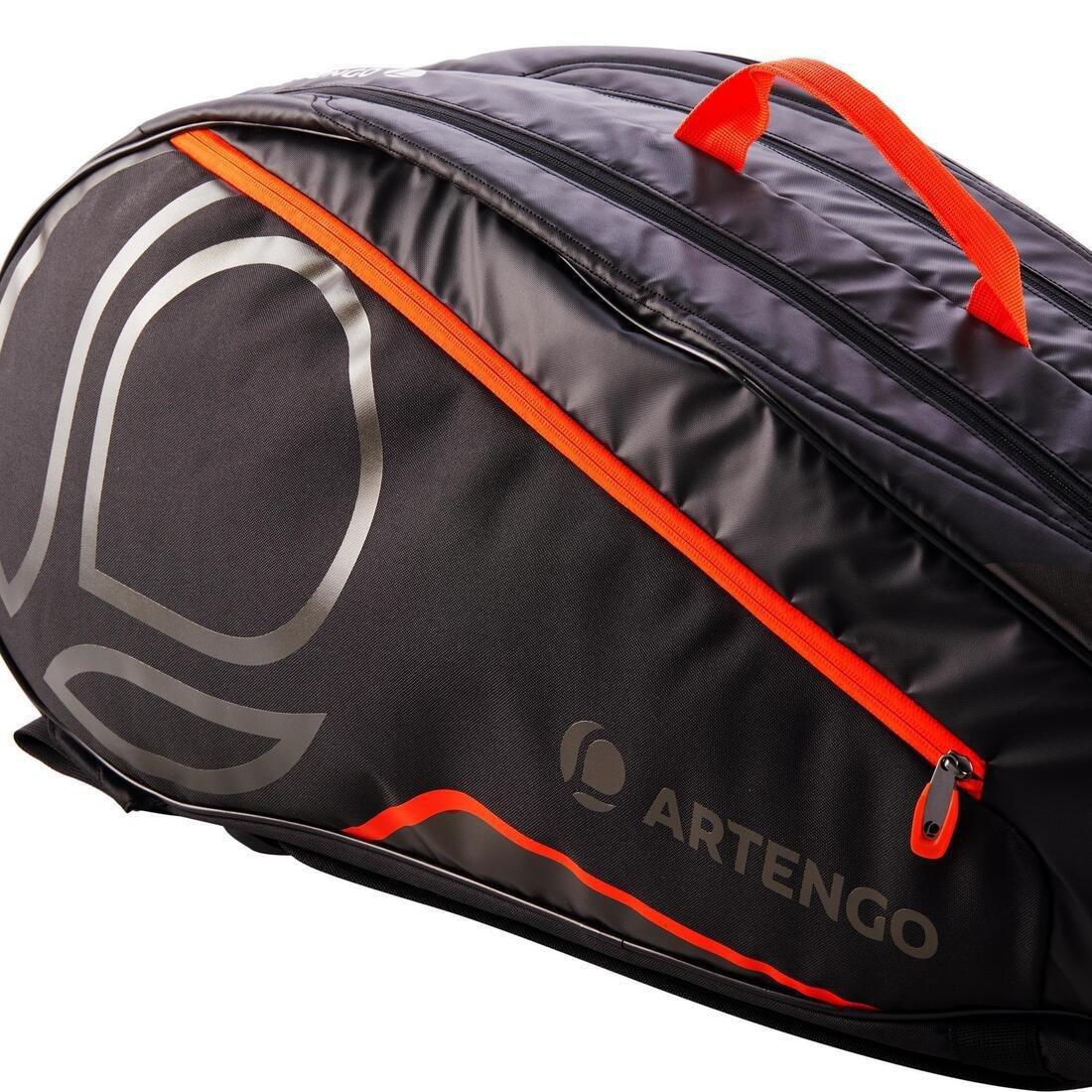 Tennis Bag, Black/Orange, No Color, large image number 5