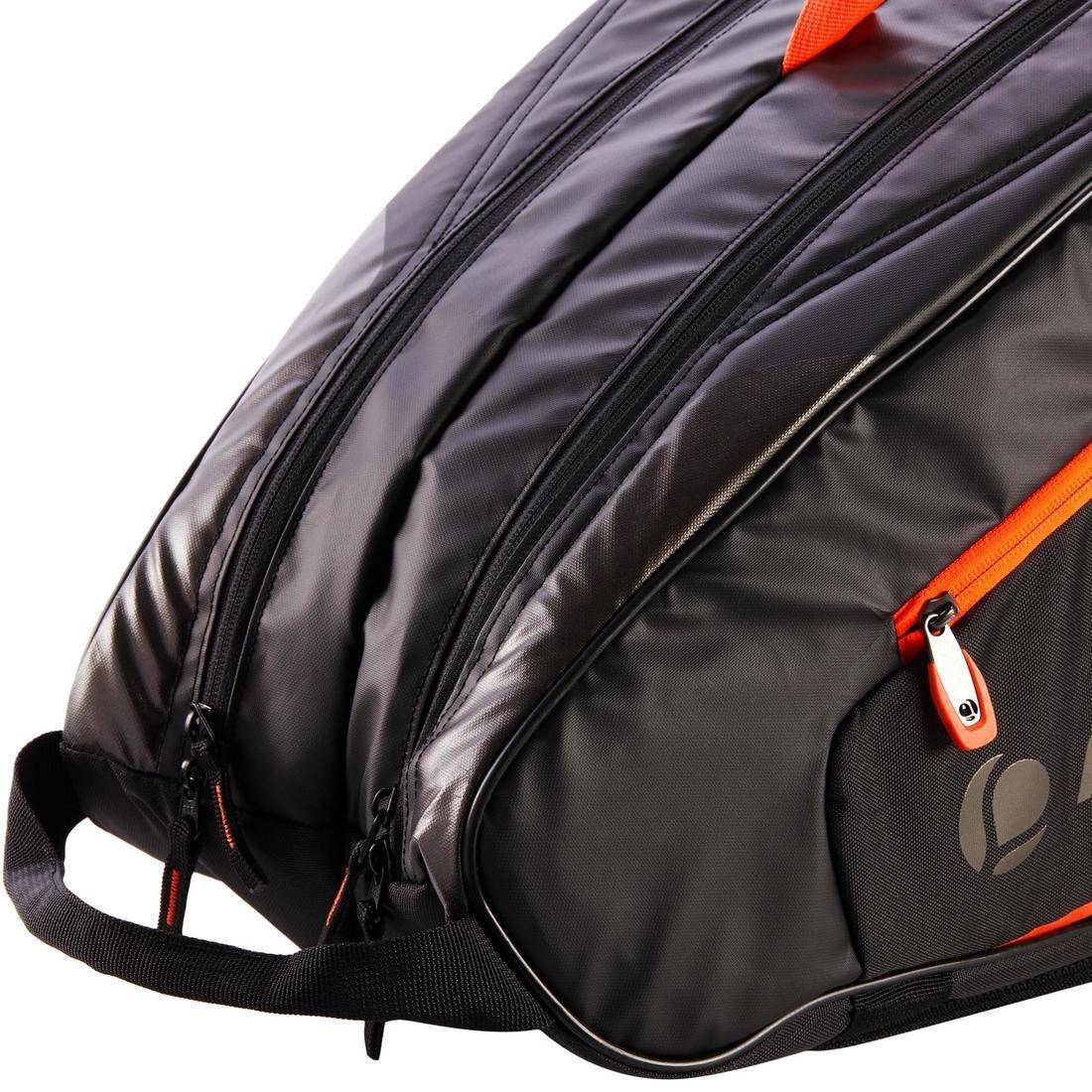 Tennis Bag, Black/Orange, No Color, large image number 6