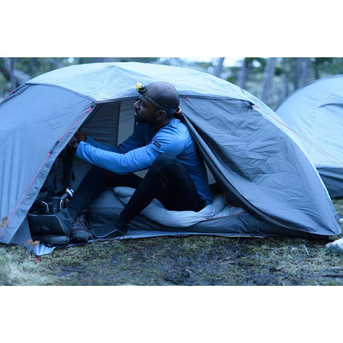 Men Mountain Trekking Merino Wool Base Layer Tights / Leggings - Mt500, Black, No Color, large image number 7