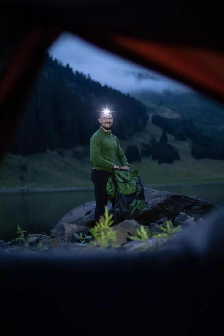 Men Mountain Trekking Merino Wool Base Layer Tights / Leggings - Mt500, Black, No Color, large image number 10