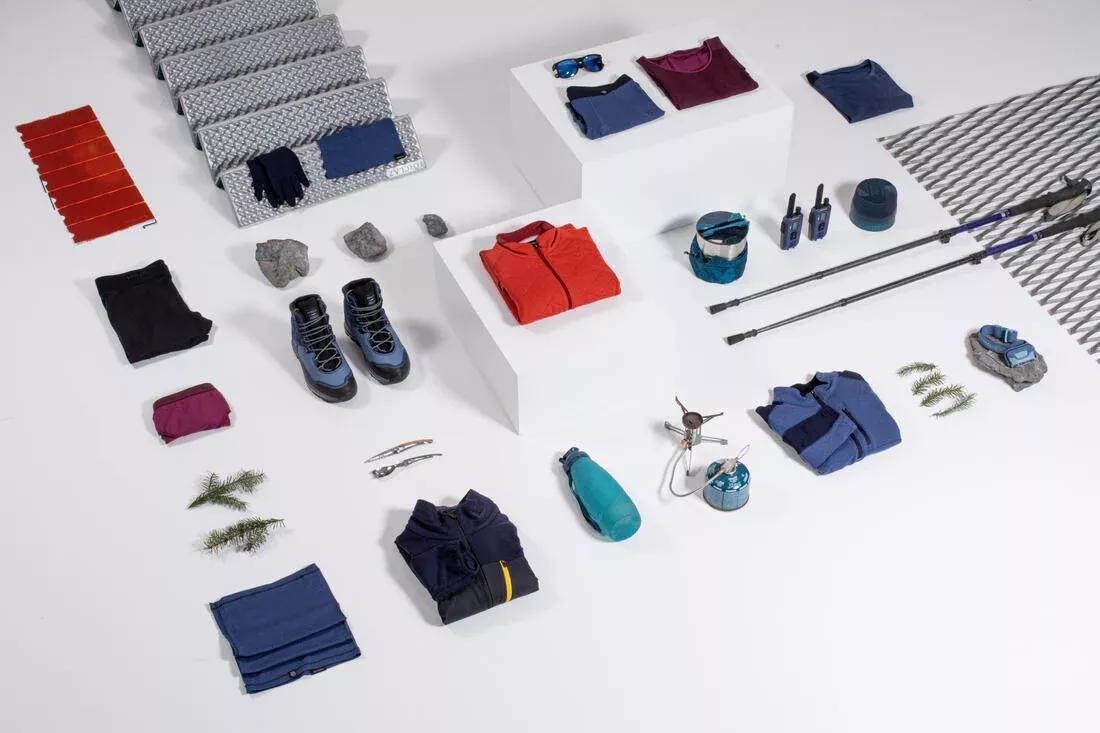 Men Mountain Trekking Merino Wool Base Layer Tights / Leggings - Mt500, Black, No Color, large image number 11