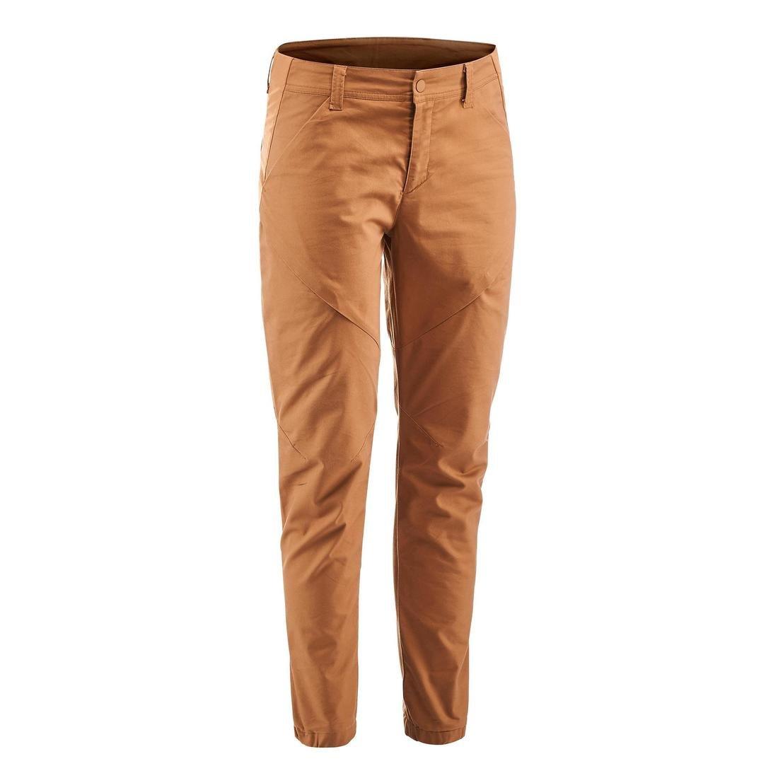 Men Country Walking Trousers, Nh500 Slim, Brown, , large image number 0