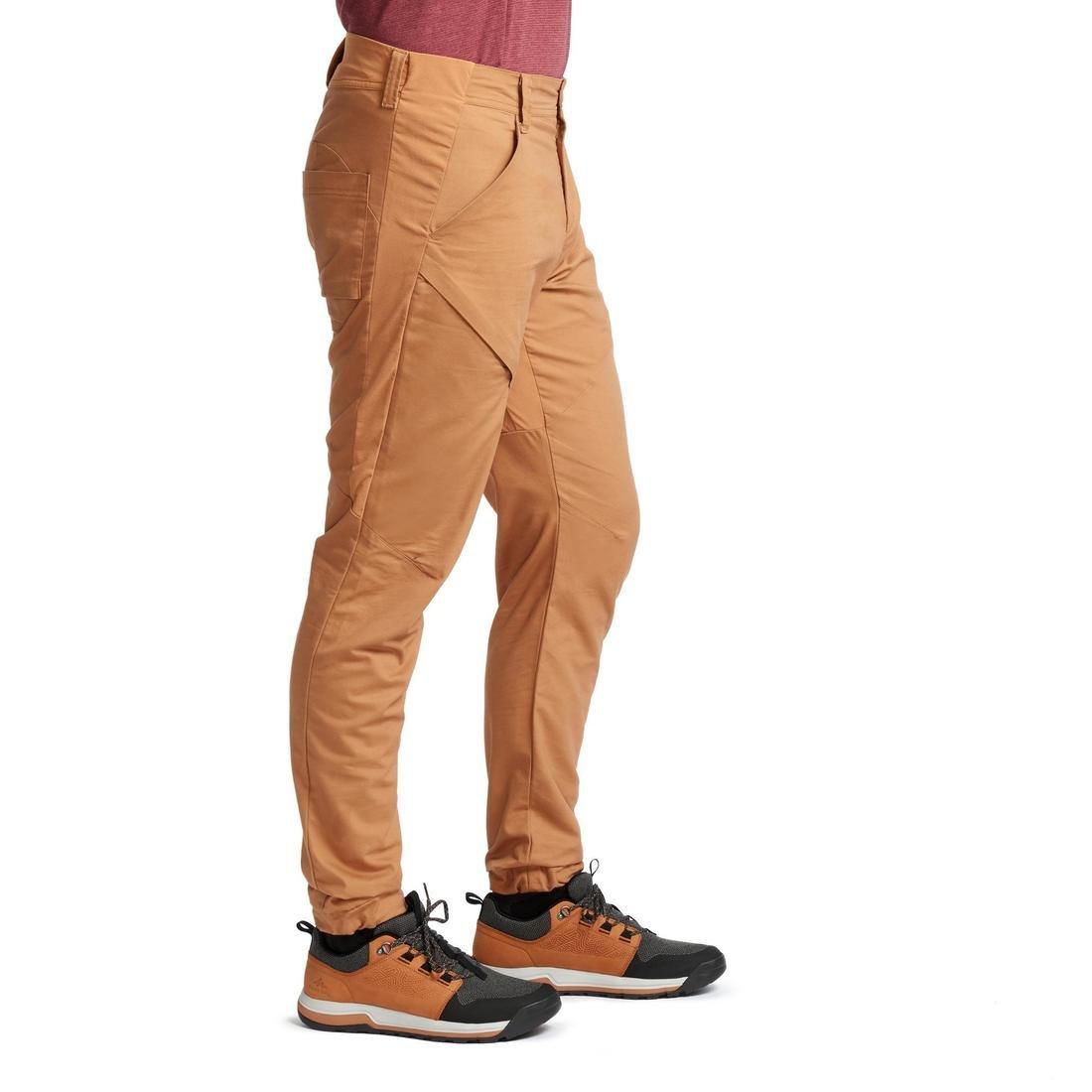 Men Country Walking Trousers, Nh500 Slim, Brown, , large image number 2