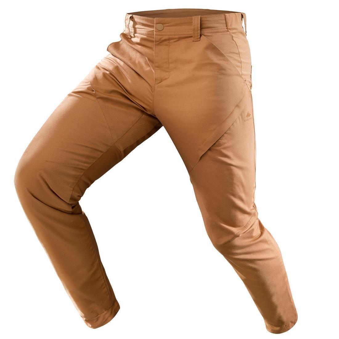 Men Country Walking Trousers, Nh500 Slim, Brown, , large image number 3