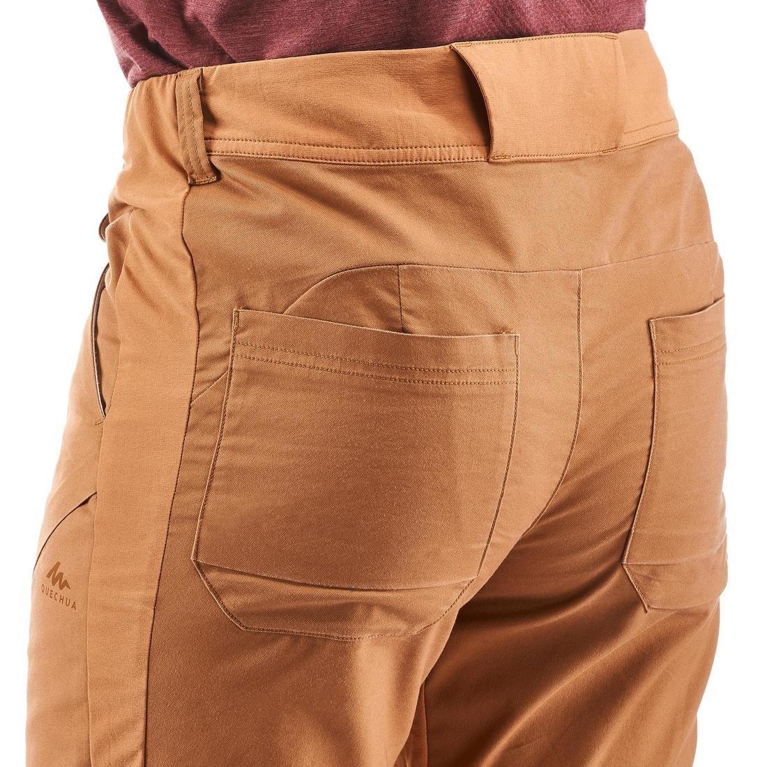 Men Country Walking Trousers, Nh500 Slim, Brown, , large image number 5