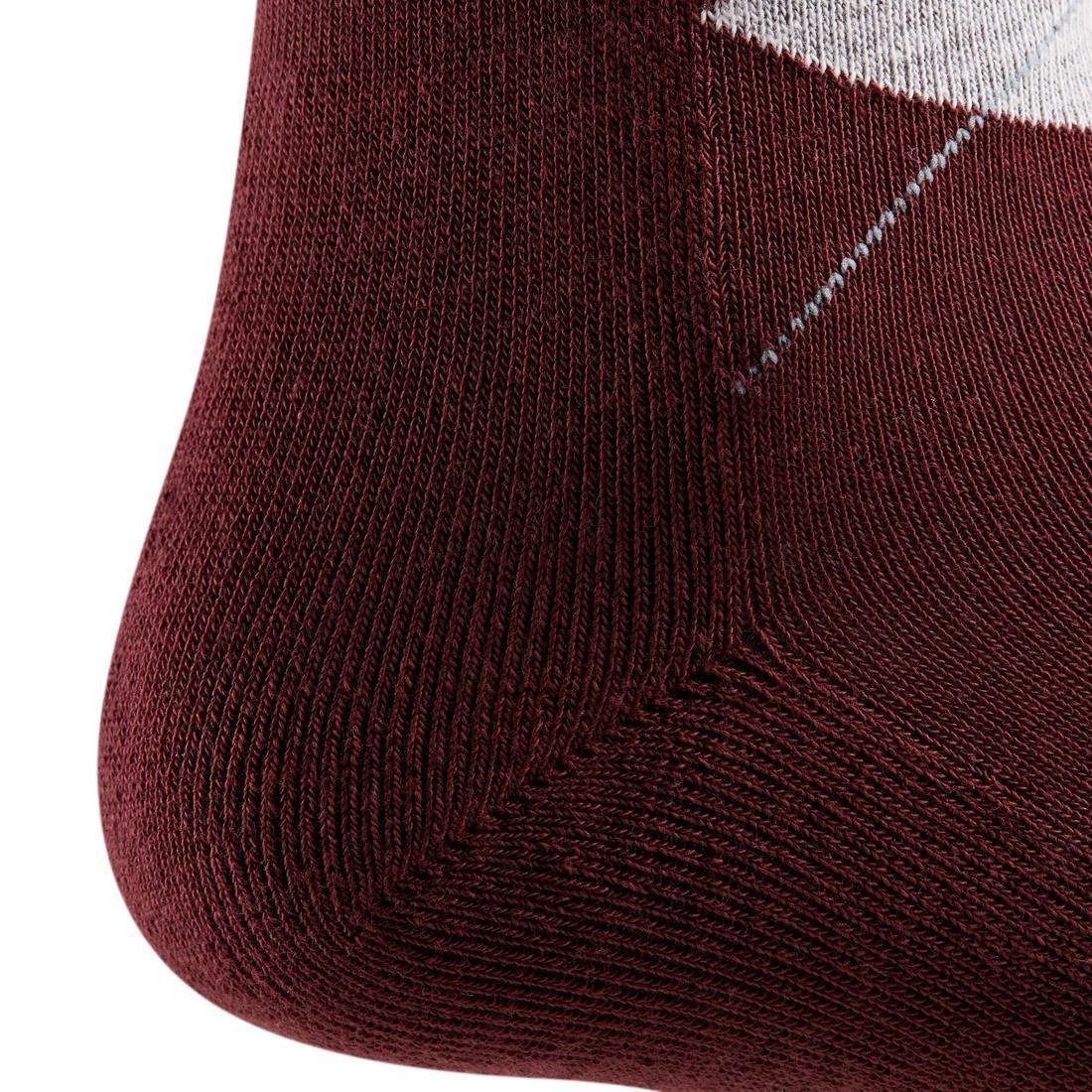 MAHOGANY BROWN Argyle Adult Horse Riding Socks, , large image number 2