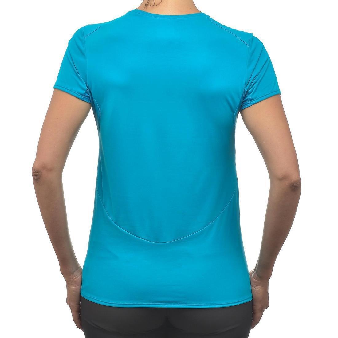 Women's Mountain Walking Short-Sleeved T-Shirt MH100 - Lychee, Mauve, No Color, large image number 10