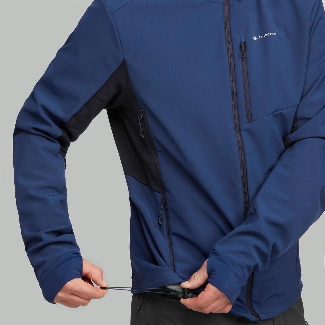 Mens Softshell Windproof Jacket, Blue, 5401_000, large image number 6